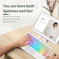 Teclado Retroiluminado Y Ratón Inalámbricos Con Touchpad Recargables Ultrafinos Para Tabletas Apple Huawei Samsung Xiaomi TECLADO - details 3