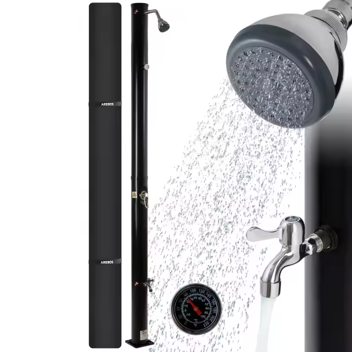 AREBOS 20 L ducha solar ducha de piscina ducha jardín al aire libre ducha lluvia - 1