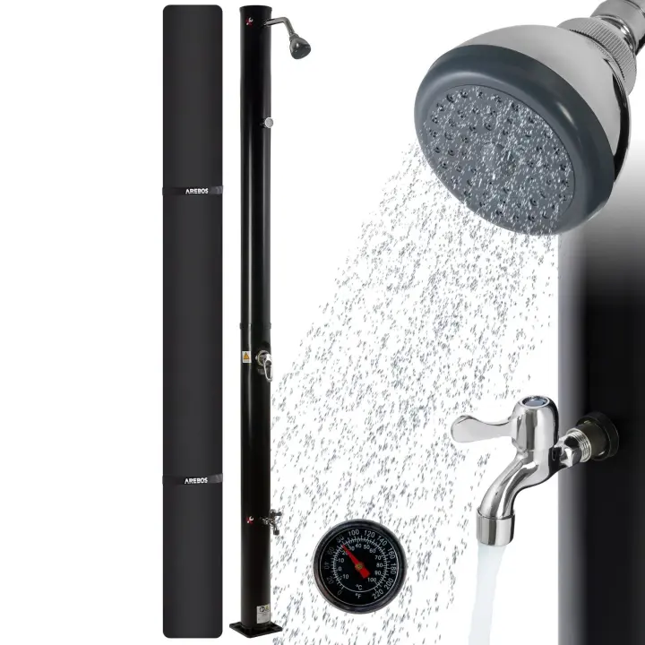 AREBOS 20 L ducha solar ducha de piscina ducha jardín al aire libre ducha lluvia - 1