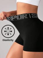 Shorts De Gimnasio Para Mujer High Waisted Scrunch Sin Costuras Contorno De Yoga Biker Shorts De Nylon Fitness Y Deporte - details 1