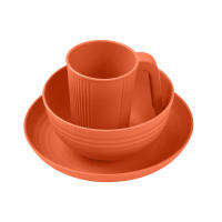 Juego De Utensilios Para Camping Portátil Con Tazón Plato Vaso Cuchara Tenedor Navaja De Acero Inoxidable Kit De Mesa Al Aire Libre Y Picnic - details 10