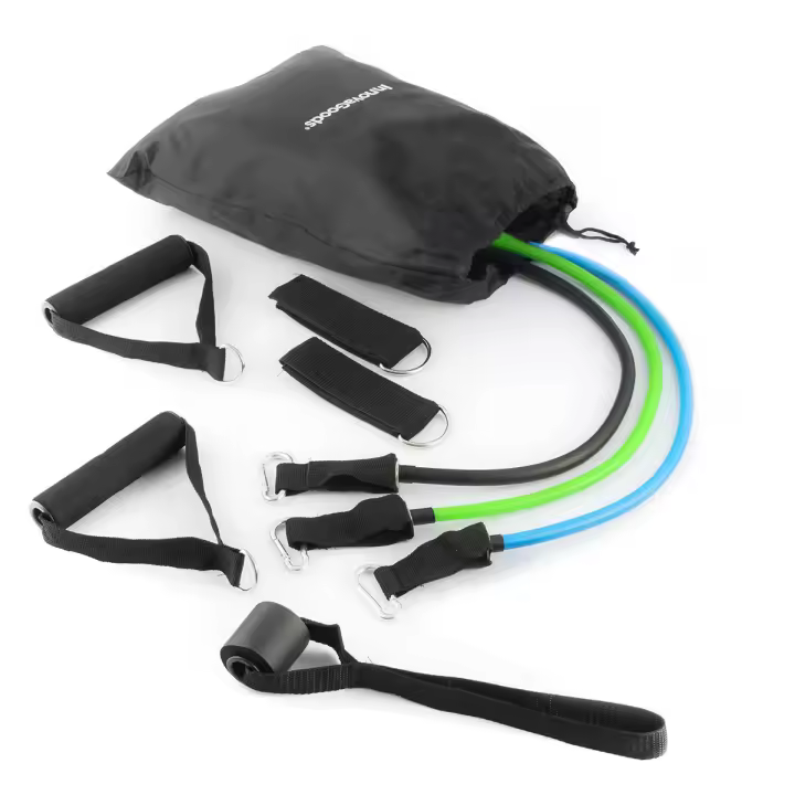 Set de Bandas de Resistencia con Accesorios y Guía de Ejercicios Tribainer InnovaGoods 3 Unidades - 1