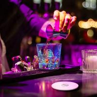 200PCS Luz LED Para Coasters Pegatinas Brillantes Para Botellas De Vino Decoración Para Bar Y Fiestas Novedades Iluminación Incluye Batería - details 2