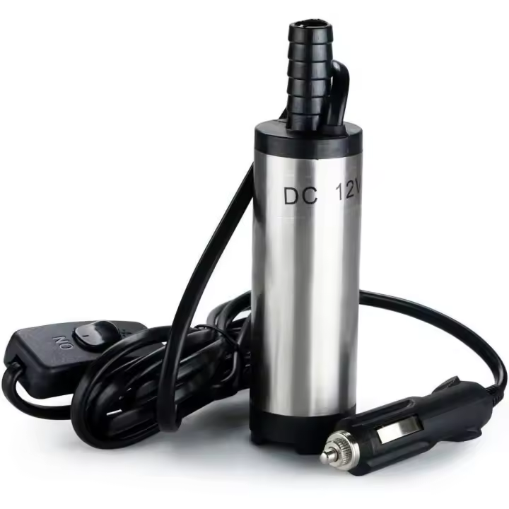 Bomba de Agua 12V Ideal para Transferencia de Aceite Diesel o Recargado de Combustible para Coches, Autobuses, Barcos Accesorios de Motores - 1