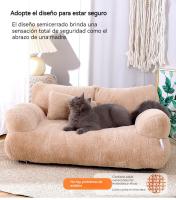 【El mejor regalo para mascotas <ALIMT ><ALIMT >🎁</ALIMT></ALIMT> 】Sofá Cama para Perros y Gatos | Base Antideslizante + Cojines Lavables Extraíbles | Tallas M/L – Suave, Cómodo y Durable para Mascotas de Todo Tamaño - details 4