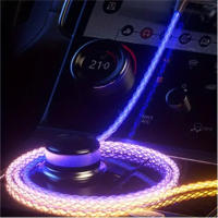 Cable De Carga Rápida 66W USB C-C Con Luz LED RGB Gradiente Para Samsung Galaxy S21 S20 S10 S9 S8 A60 A50 Cable De Datos Y Carga - details 5