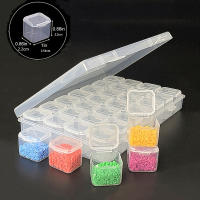 Set De 28/56 Cuadrículas Para Pintura Diamante DIY Organizador De Cuentas De Uñas Juego De Cajas De Almacenamiento Individual Para Cuentas De Arroz - details 4