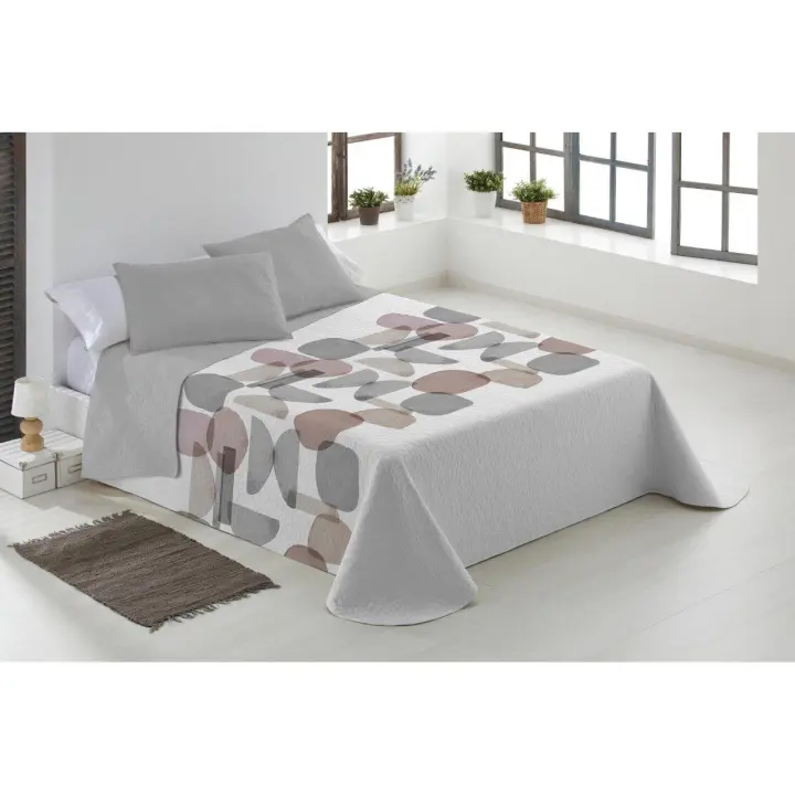 COLCHA BOUTI  MODELO TOKIO CISNE ROJO CAMA DE 135 - 1