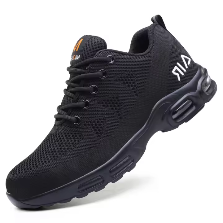 AMAWEI Zapatillas De Trabajo Para Hombre Antideslizantes Seguridad Antipinchazos Protección Respirables Ligeros Con Punta De Acero - 1