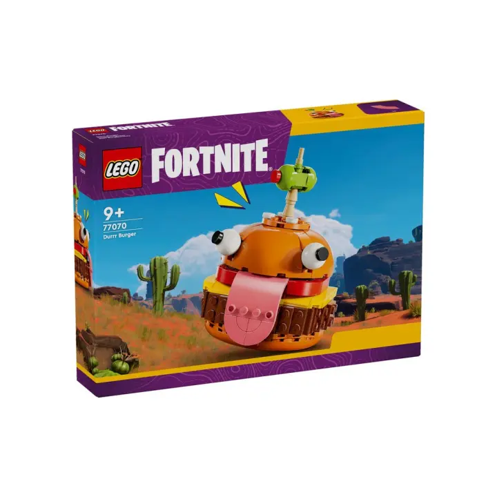 LEGO Fortnite Hamburrrguesa, Comida Rápida de Juguete basada en el Videojuego, Regalo para Gamers, Niños y Niñas de 9 Años o Más y Adultos, Maqueta de Construcción, Figura de Hamburguesa (77070) - 1
