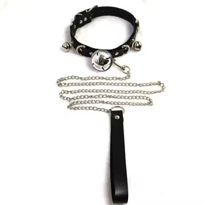 Collar de gato, collar con colgante de campana grande, collar con cadena - 1