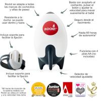 ROCKIT Rocker PILAS Ayuda para dormir para bebés, mece suavemente cualquier cochecito o carro - details 0