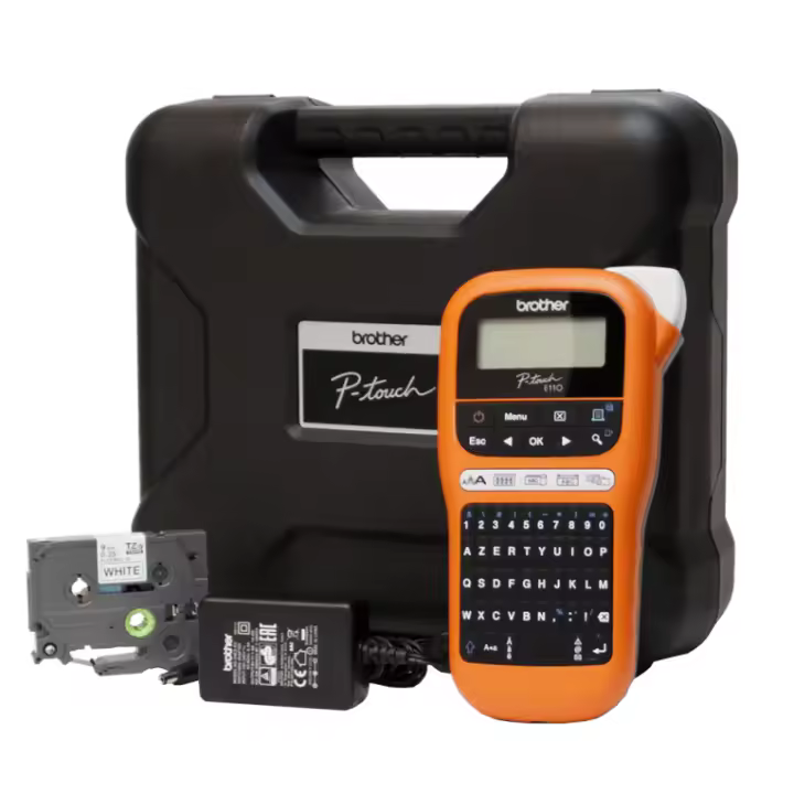 ROTULADORA BROTHER PT-E110VP ANCHO CINTA HASTA 12MM QWERTY - 1
