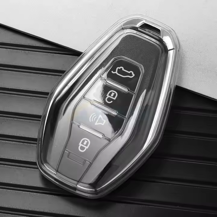 Funda De Llave De Coche TPU Para Chery Jetour X70 X90 X95 plus 2020 2021 2022 Portador De Llaves Con Llavero Accesorios - 1