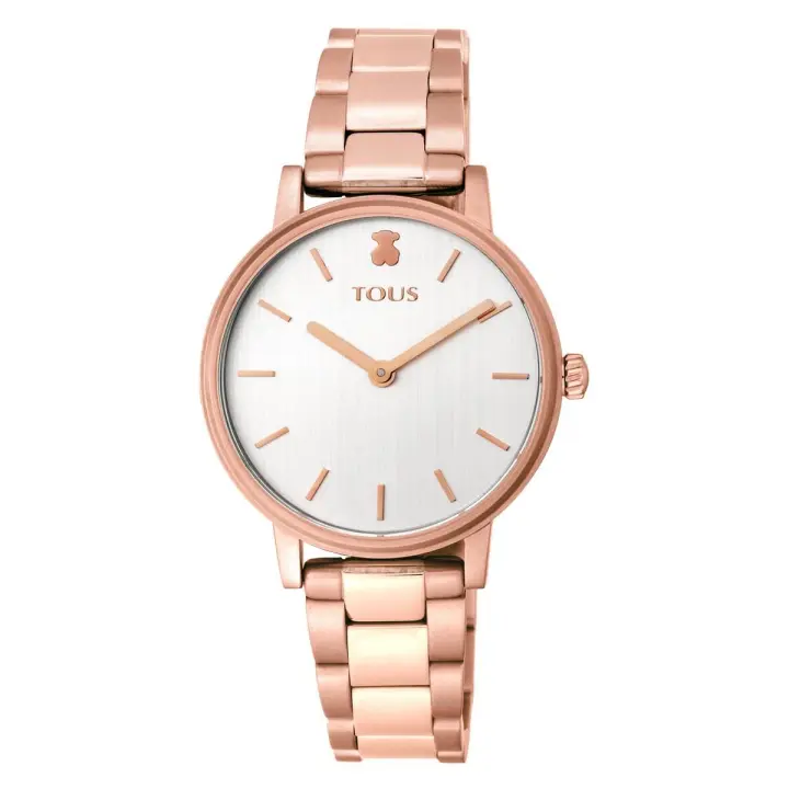 Reloj Tous Rond color IPRG rosado con garantía y packaging oficiales de la firma - 1