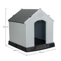 7H SEVEN HOUSE Caseta De Resina Para Perros 7house | Refugio Cómodo y Duradero | Dimensiones 66,5x73,6x69,5cm | Casa de Plástico 100% Reciclable | Uso Interior y Exterior - details 2