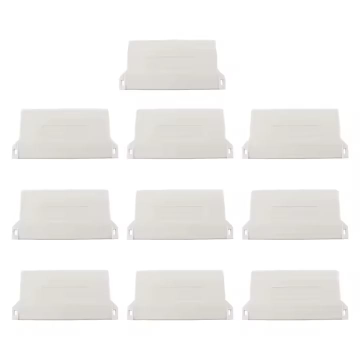 10 Pack Pesas Verticales Para Cortinas Fáciles De Reemplazar Hechas Con Polímetra Slat De Corteza PVC Accesorios De Cortina Vertical - 1