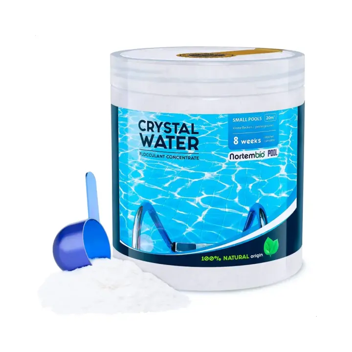 Nortembio. Floculante Natural 8 Semanas. Clarificante Piscinas Pequeñas e Hidromasaje. Compatible con Cloro, Sal y Antialgas. - 1