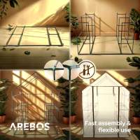 AREBOS Invernadero de lámina Premium con 3 niveles, Marco frío 143 x 143 x 195cm - details 28