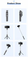 Trípode Portátil F01 Extensible En 6 Secciones Soporte Desmontable Para Teléfono Móvil Con Rotación De 360 Grados Y Bluetooth Para Auto-Slama - details 10