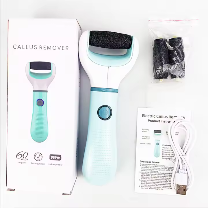 Pulidora De Pies Inalámbrica Recargable USB Impermeable Portátil Anti Callos Y Piel Muerta Herramienta De Pedicura Para Cuidado De Los Pies Resistentes a Las Roturas - 1