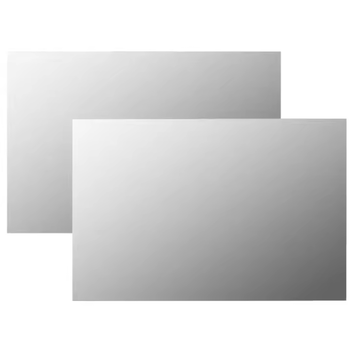 Espejos de pared rectangulares 2 unidades vidrio 60x40 cm - 1