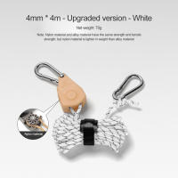 6Pcs Cuerda De Atado Para Acampar 4mm Afinador De Cuerda De Viento Hebilla De Pulley Ratchet Gancho De Cuerda De Tenda Accesorios De Tenda - details 24