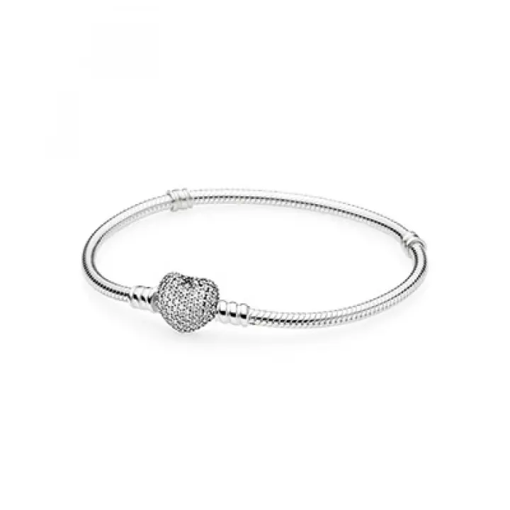 Pulsera Pandora 590727CZ-21 Mujer plata Corazón Circonitas - 1