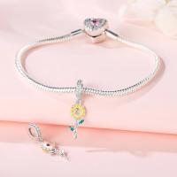 Encanto De Flor De Térmilo 925 Plata Esterlina Auténtica Con Encanto De Semillas De Girasol Colgante Para Pulsera Original Joyería Fina Para Mujer Regalo De Noche Fiesta - details 1