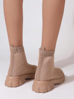 Botas De Tobillo Para Mujer Ligero Casual Moda Navidad Invierno Botas De Prensa Gruesa Suela Antideslizante Transpirable Talla Real - details 3
