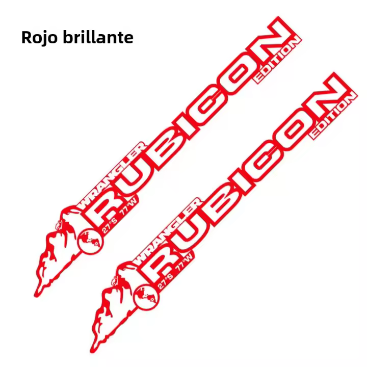 Cubierta De Parachoques Para Coche Estampado De Vinilo Para Jeep Wrangler Unlimited JK JL CJ RUBICON Accesorios De Ajuste Externo DIY 2PCS - 1