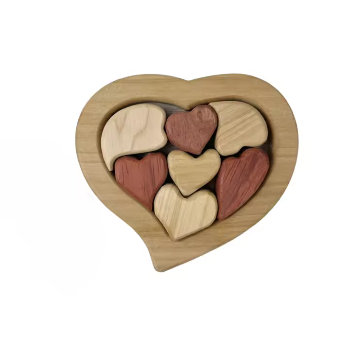 Romantic Wooden Heart Puzzle - 20 Reasons Why I Love You Regalo Perfecto Para Parejas En San Valentín Aniversarios Y Navidad Material De Madera - 1