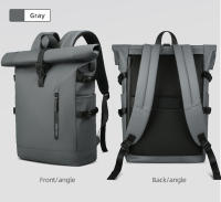 Mochila Impermeable Rolltop HK Para Hombres Y Mujeres Gran Capacidad Con Portátil Para Viajes Escuela Y Negocios Antirrobo Con USB - details 14