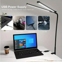 Lámpara De Escritorio LED Con Protección Ocular 3 Modos Y 10 Niveles De Brillo Adaptador USB Para Lectura Aprendizaje Exhibición Oficina - details 1