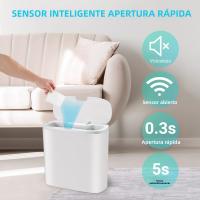 Basurero Automático Para Baño Y Cocina Con Sensor De Movimiento Y Cubierta Resistente Al Agua Canasto Delgado Para Dormitorio - details 18