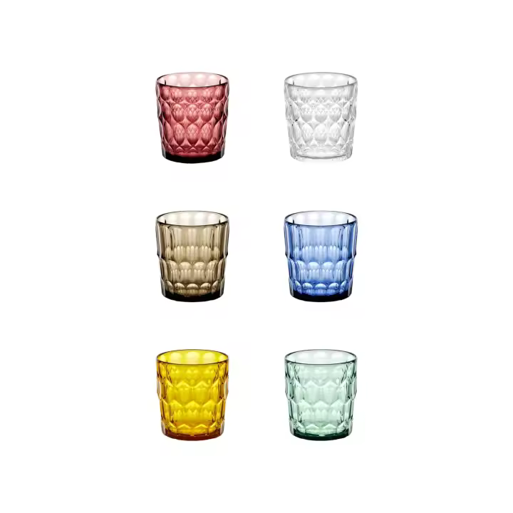 GUZZINI Set 6 Vaso Bajos Vanity D 8,5 Cm H 9,2 Cm Multicolor - 1