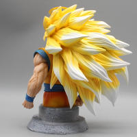 Figura De Acción Dragon Ball 20cm Gk Goku Semi-Cabeza Super Saiyan Modelo Hecho a Mano Estatua De Colección Decoración Juguete Regalo - details 3