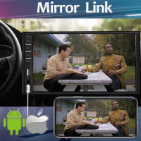 Estéreo De Coche 7 Pulgadas 2 Din Con Pantalla Táctil HD Reproductor De Vídeo CarPlay Android Auto Cámara Trasera Link Espejo USB/TF/BT Para In-Dash - details 2