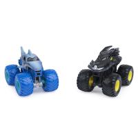 SPIN MASTER - MONSTER JAM - Coches Monster Truck Escala 1:64 - Pack de 2 Camiones Metálicos Auténticos: Batman Vs. Megalodon - 6065293 - Coches para Niños - Juguetes Niños 3 años + - details 1