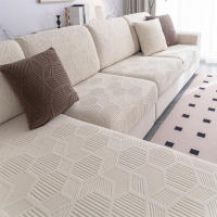 Cubierta De Sofá Universal Elástica En Tela De Poliéster Con Técnica De Tejido Jacquard Para Sala De Estar Cuatro Estaciones Amigable Con Animales Domésticos - details 11