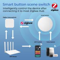 Botón Inteligente ZigBee Tuya Control Remoto Inalámbrico Switch Escena Multilinkaje Asistente De Voz Google Alexa Para El Hogar - details 1