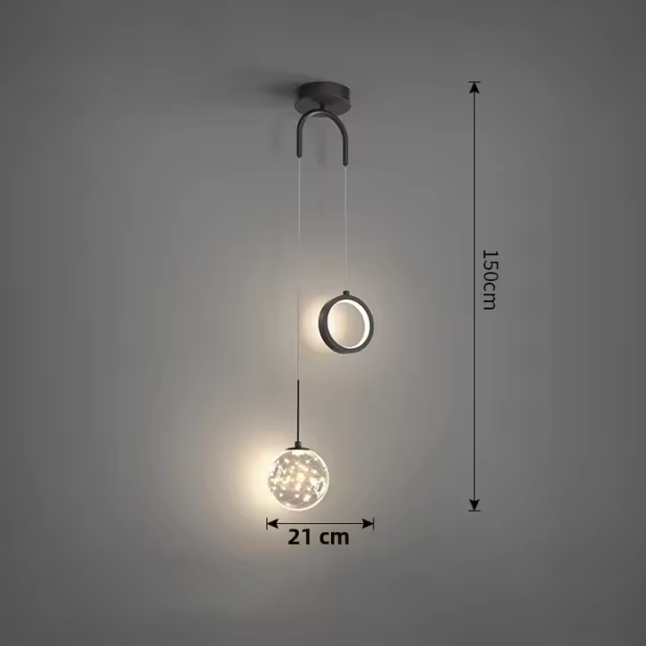Lámpara Colgante Nórdica LED Para Iluminación Interior De Dormitorio Y Sala De Estar Decoración De Hogar Lámpara Colgante Para Mesa De Comedor - 1