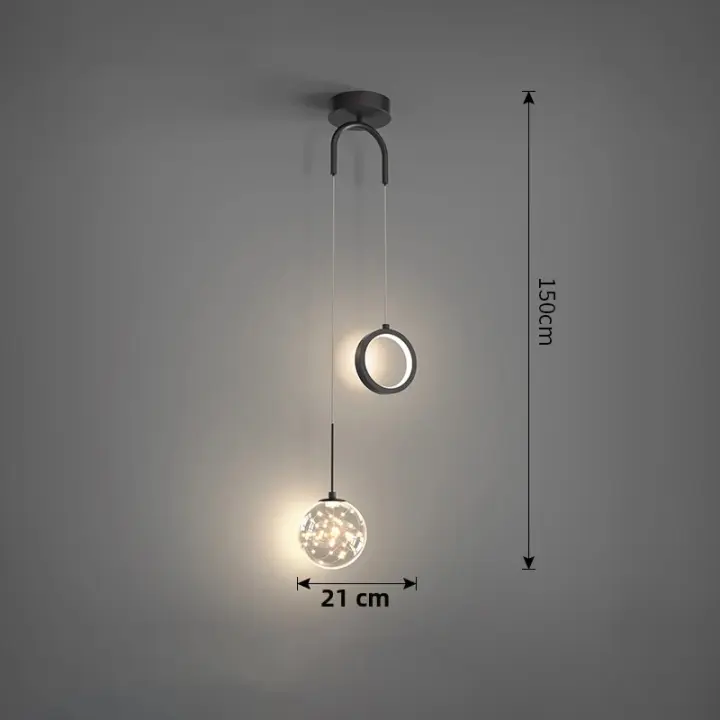 Lámpara Colgante Nórdica LED Para Iluminación Interior De Dormitorio Y Sala De Estar Decoración De Hogar Lámpara Colgante Para Mesa De Comedor - 1
