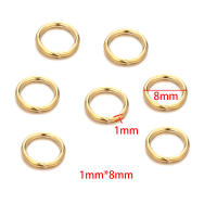 100pcs Anillos De Salto De Acero Inoxidable Con Pintura De Oro Real Para Suministros De Joyería DIY Accesorios Para Collares - details 3
