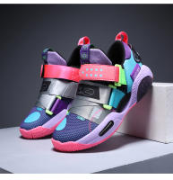 Zapatillas De Baloncesto Para Niños Y Niñas Antideslizantes Deportivas Ligera Para Exteriores Zapatos Cómodos Transpirables Talla Verdadera - details 10