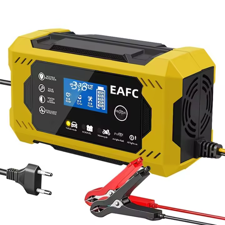 Cargador De Batería De Coche EAFC Grande 12V 6A Automático Para Batería De Plomo-Acidez Seca Y Húmeda Para Coche Y Motocicleta - 1