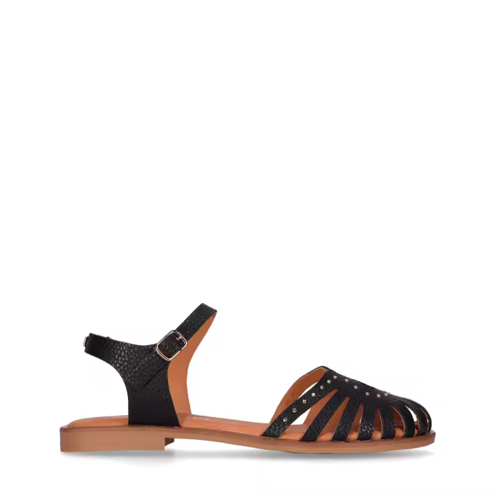 Chika10 Leather MUSAKA 14 Sandalias Planas Negro/Black - 1
