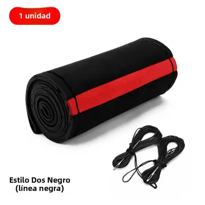 Funda De Volante De Cuero Universal 38cm Antideslizante Y Transpirable Para Protección Del Coche Accesorios Interiores De Coche - 1