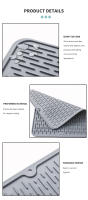 Alfombrilla De Secado Para Utensilios De Cocina Resistente Al Calor Silicona Almohadilla De Aislamiento Para Tazas Y Ollas Multifuncional Decorativa Para Mesa - details 10