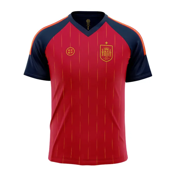 Camiseta RFEF Oficial Selección Española 25/26 Mundial 2026 Vamos España Lamine Yamal Pedri Ultima Versión Replica - 1